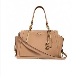 COACH Tan Leather Dreamer Tote Shoulder Bag